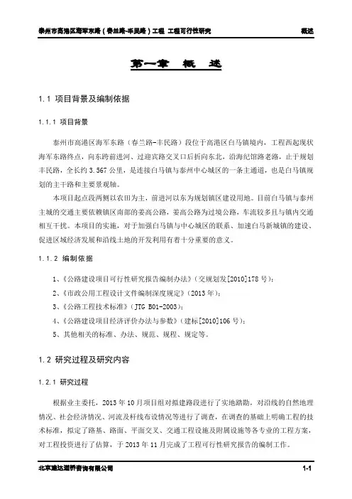 道路工程可行性报告