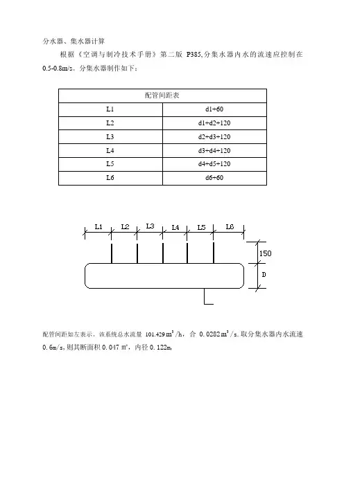 分水器、集水器计算