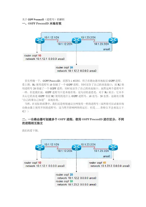 OSPF进程号详解