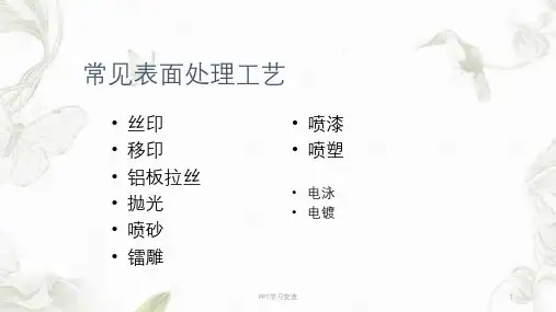 常见表面处理方法课件