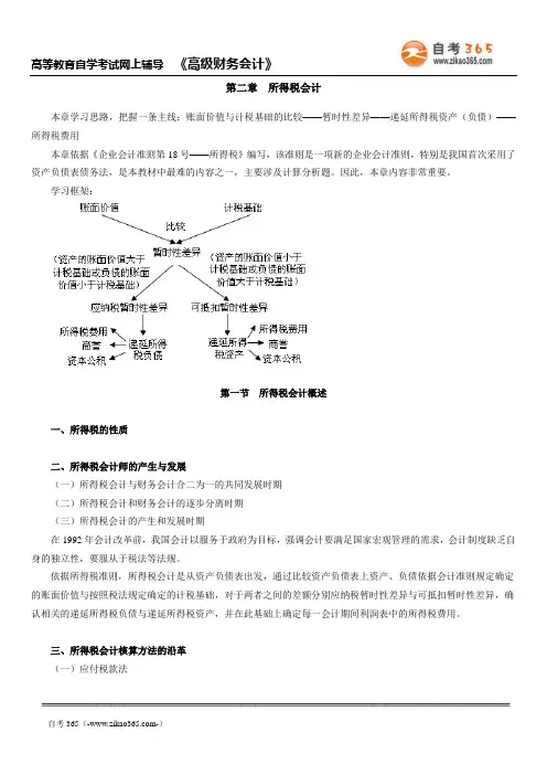 《高级财务会计》第二章 所得税会计