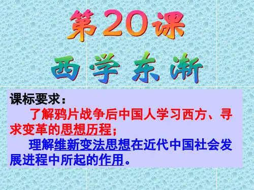 历史：第20课《西学东渐》课件7(岳麓版必修三)