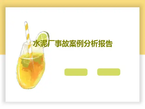 水泥厂事故案例分析报告共17页