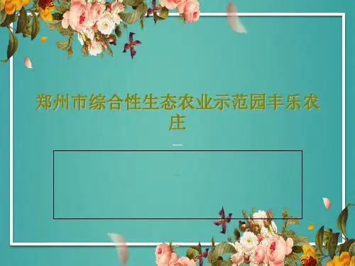 郑州市综合性生态农业示范园丰乐农庄共32页文档