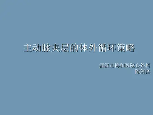 I型主动脉夹层的体外循环的策略30页PPT
