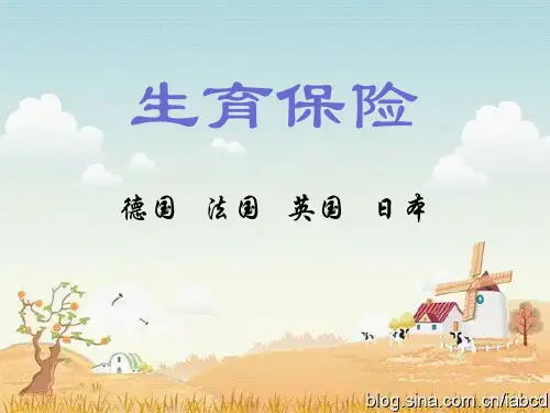 德国、法国、英国、日本生育保障