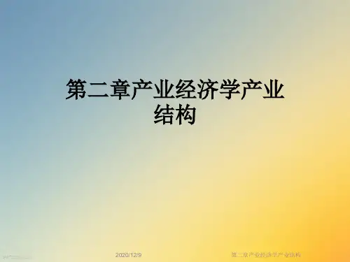 第二章产业经济学产业结构