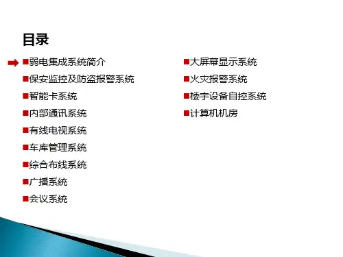 智能化(弱电)培训资料