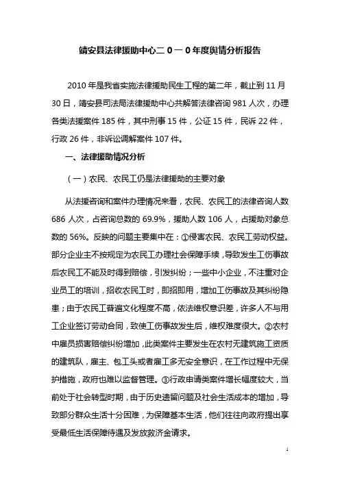 2010舆情分析报告