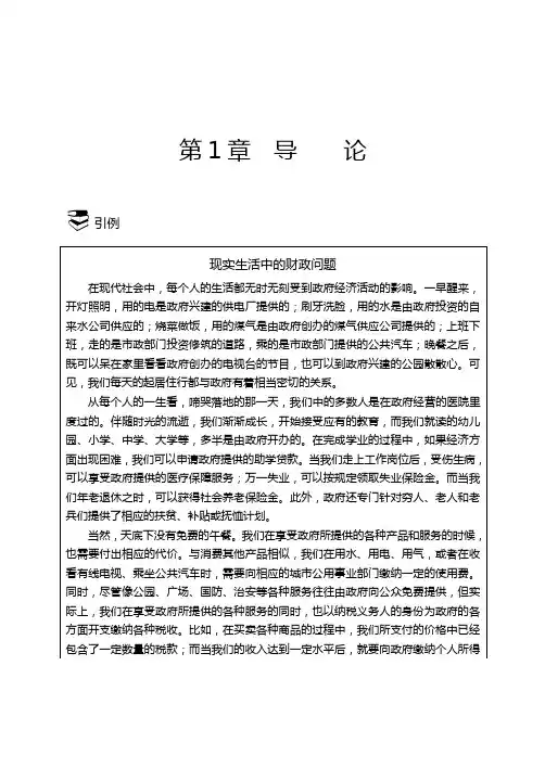 现实生活中的财政问题