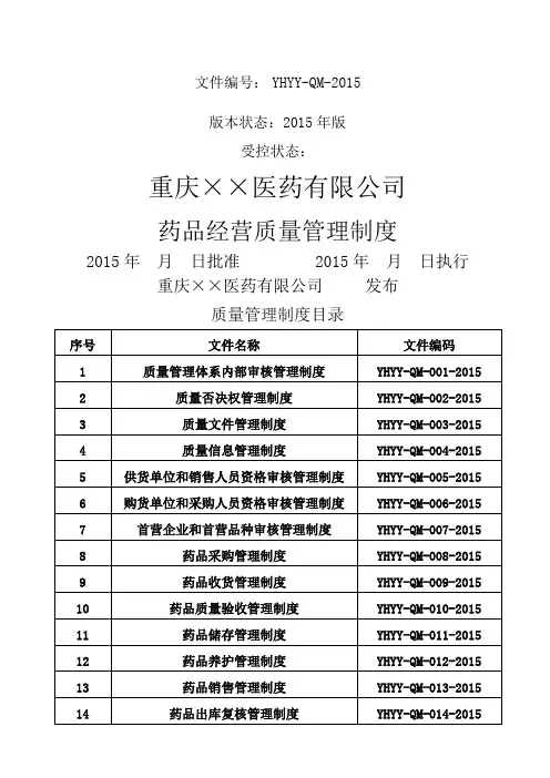 GSP管理制度