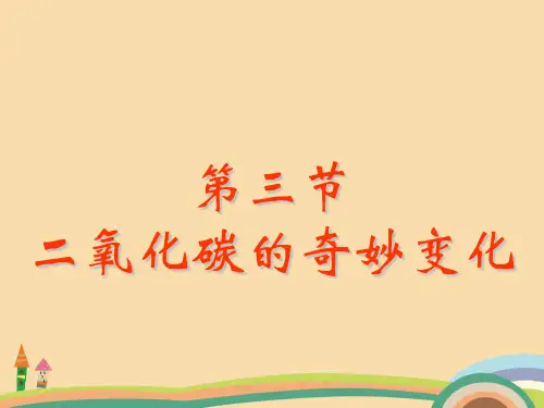 九年级化学奇妙的二氧化碳PPT优秀课件