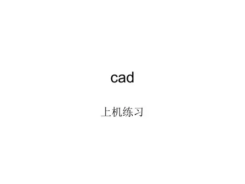 cad上机练习题解析