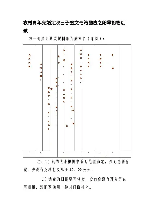 结婚送日子文本样式