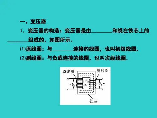 高中物理10.2《变压器和远距离输电》知识点总结课件