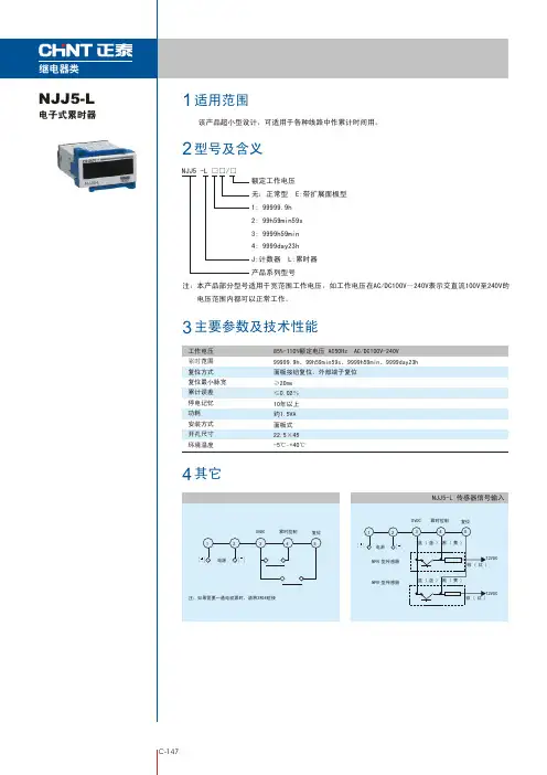 正泰004NJJ5-L累时器
