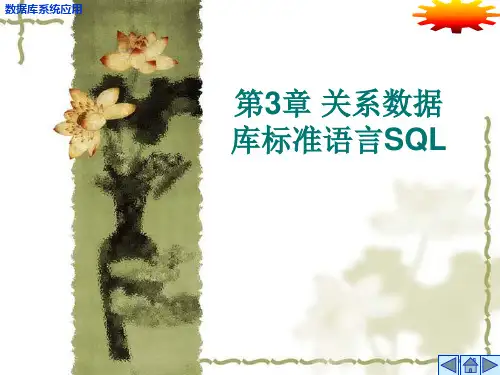 结构化查询语言SQL