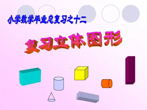 立体图形的总复习
