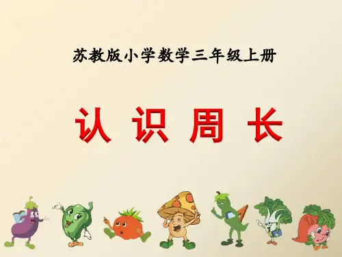 新苏教版三上《认识周长》ppt