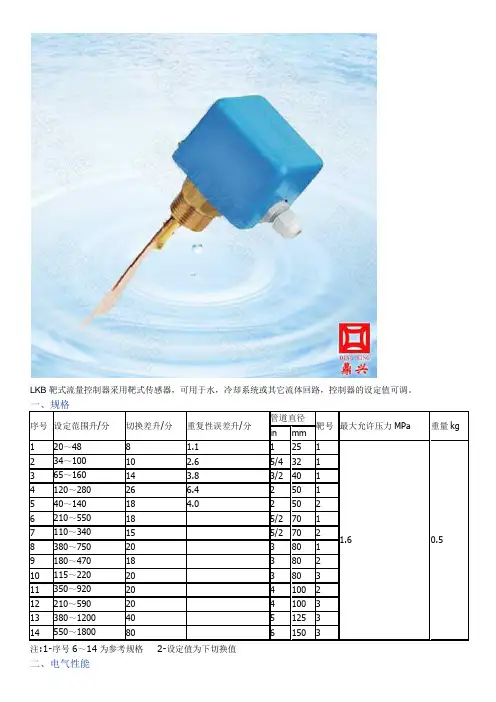 LKB-01流量开关