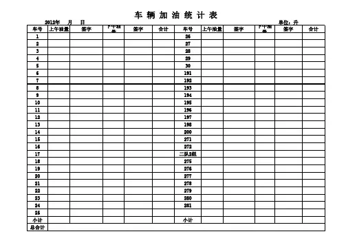 车辆加油统计表(新)