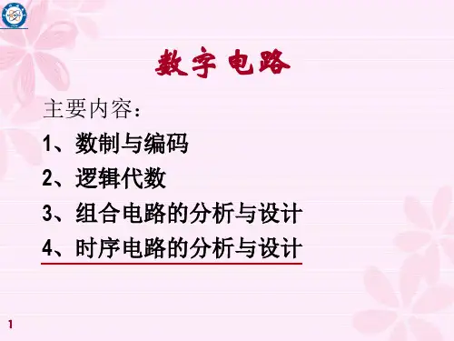 课件 数字电路 第四章 时序电路的分析与设计