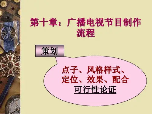广播电视节目制作流程