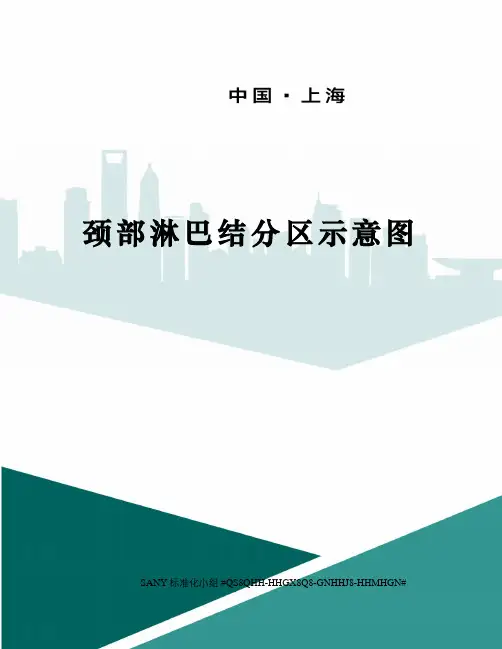 颈部淋巴结分区示意图
