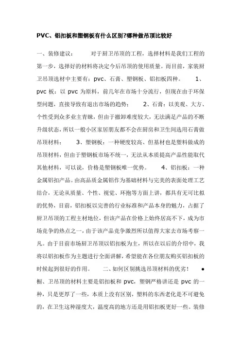 厨房卫生间吊顶