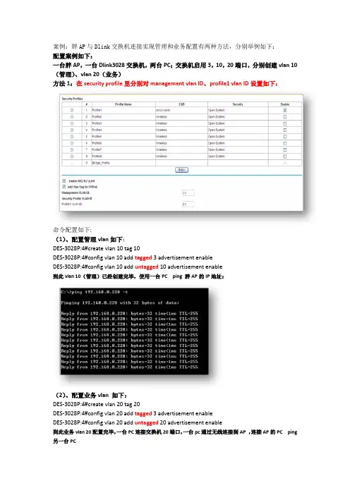 dlink3028命令配置案例