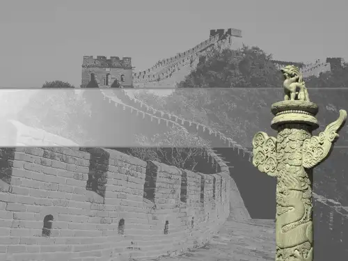 中国万里长城背景ppt模板