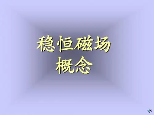 1.大学物理-稳恒磁场概念