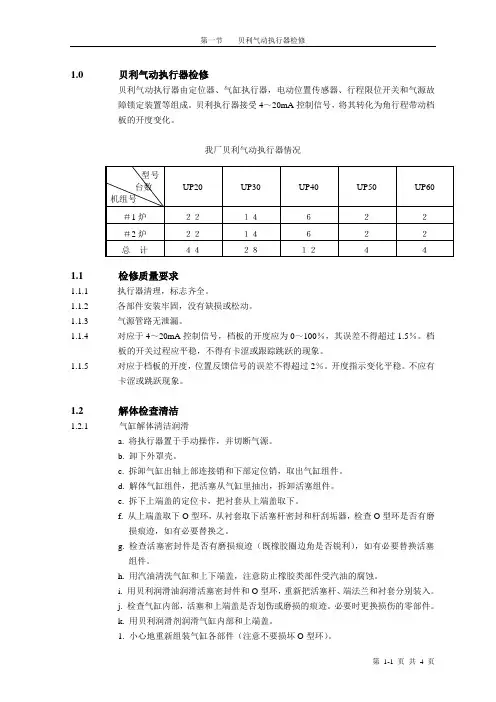 执行器检修(第四分册)
