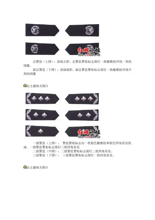 我国警衔标志