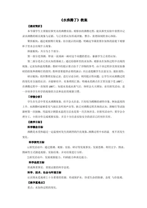 《水沸腾了》教案1