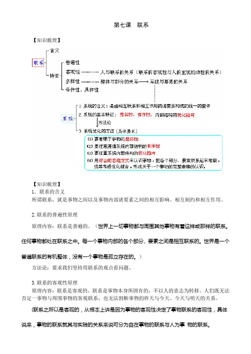 高中政治 联系