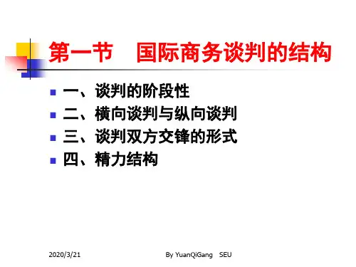 国际商务谈判的结构和过程
