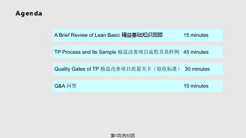精益改善项目实例PPT课件