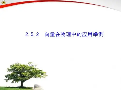 2.5.2  向量在物理中的应用举例