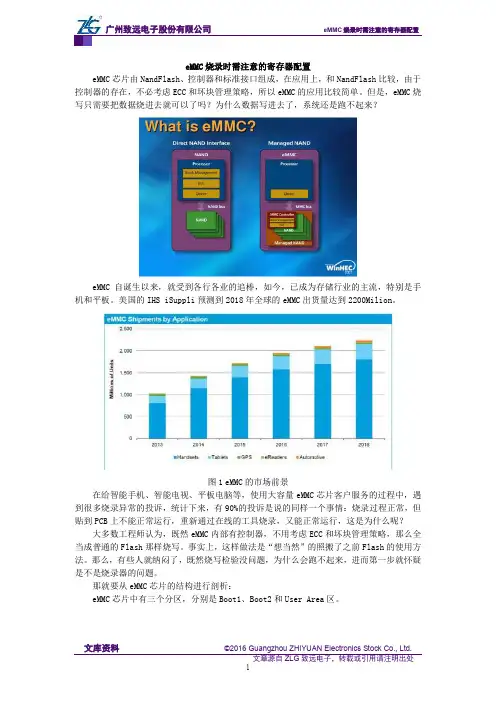 eMMC烧录时需注意的寄存器配置