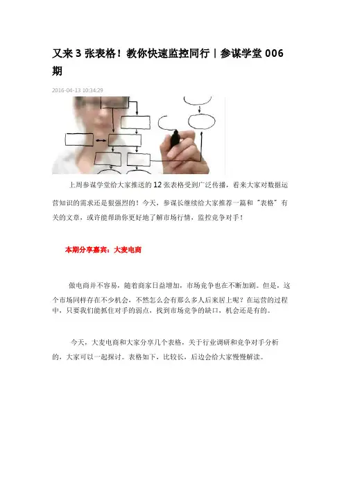 店铺数据分析