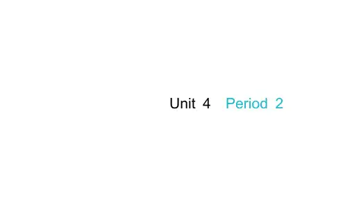 五年级下册英语作业课件-Unit 4-Period 2  译林版(共13张PPT)