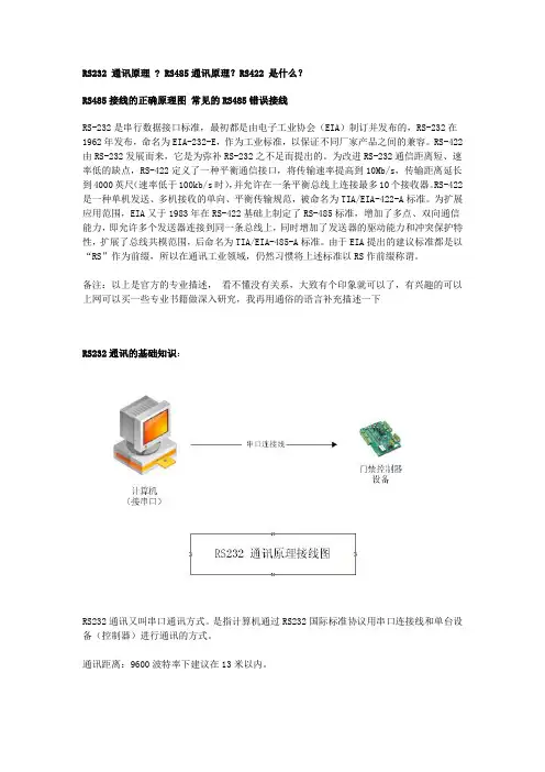 RS232 通讯原理