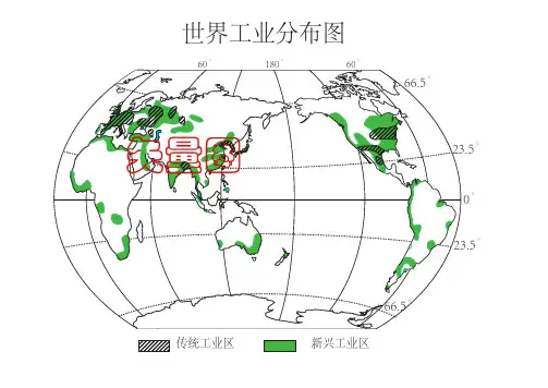 世界工业分布图