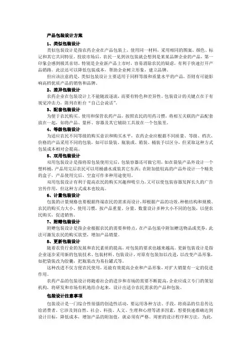 产品包装设计说明
