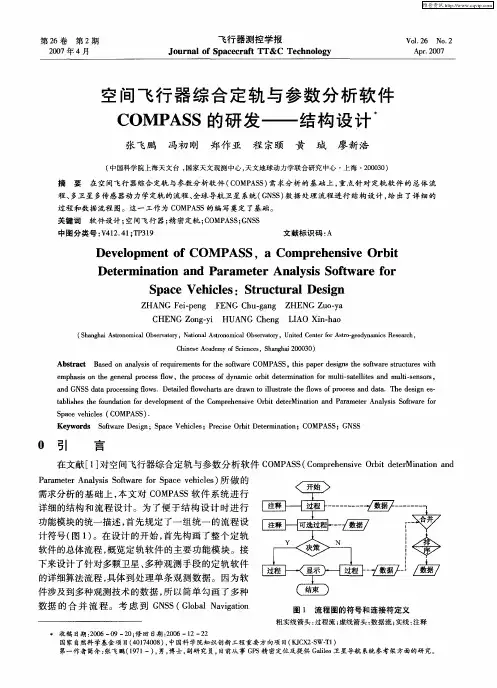 空间飞行器综合定轨与参数分析软件COMPASS的研发——结构设计