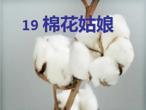 一年级下册棉花姑娘课件