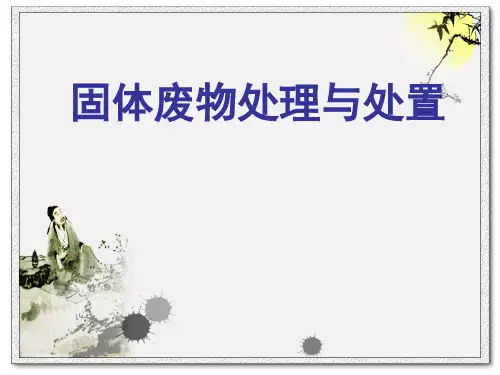 固体废物处理与处置