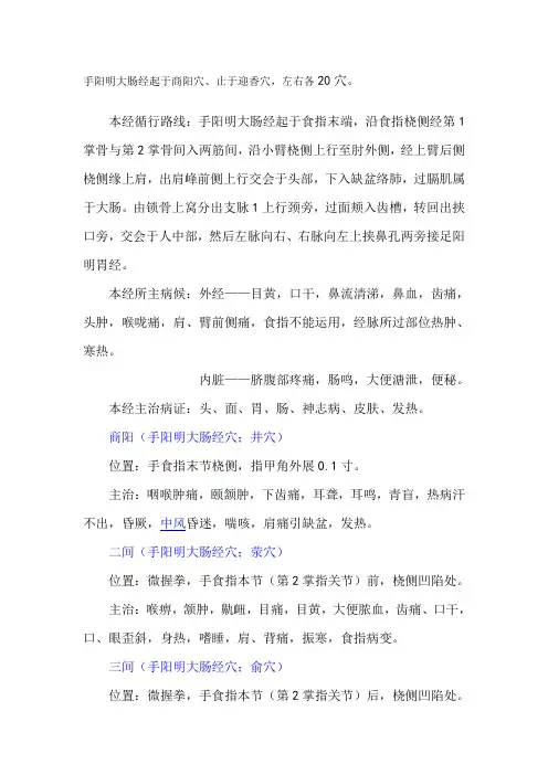 手阳明大肠经 3