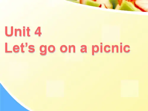 陕旅版六年级上册英语Unit 4 Let’s go on a picnic (共10张PPT)